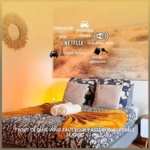 Appartement Les Dunes Ideal Couple,solo,famille&pro, Vitry-sur-Seine